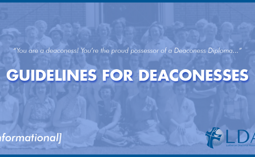 100 Years of Service – “Guidelines for Deaconesses”